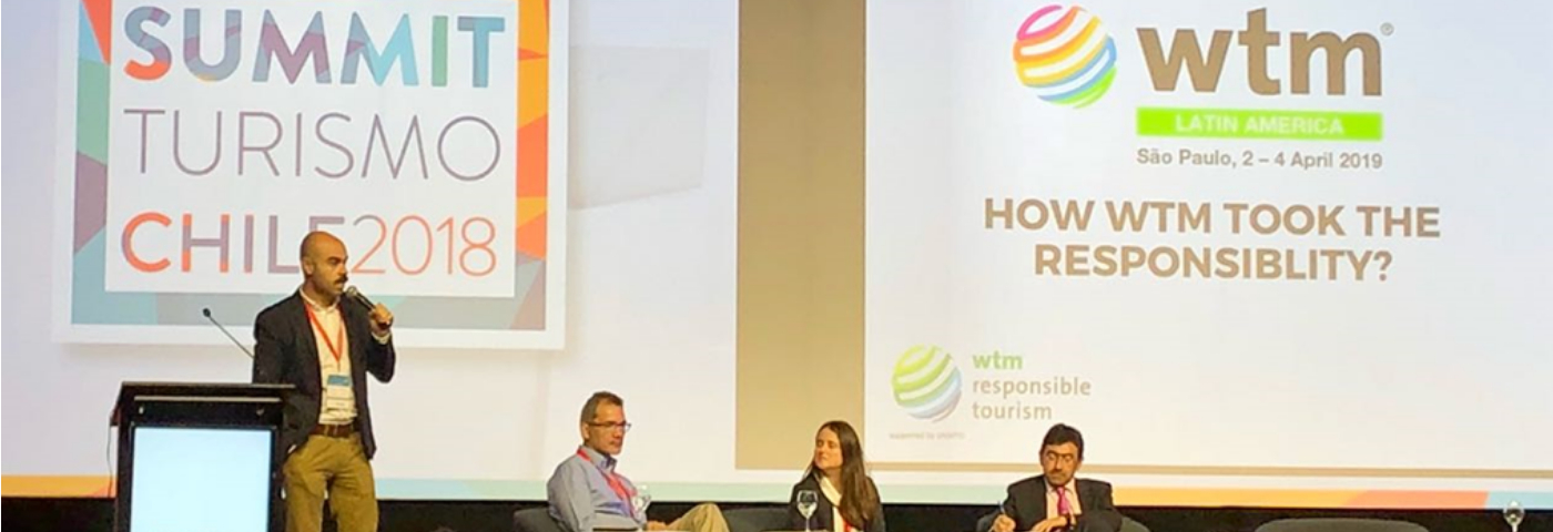 Gustavo Pinto representou a WTM Latin America no Summit Turismo Chile 2018