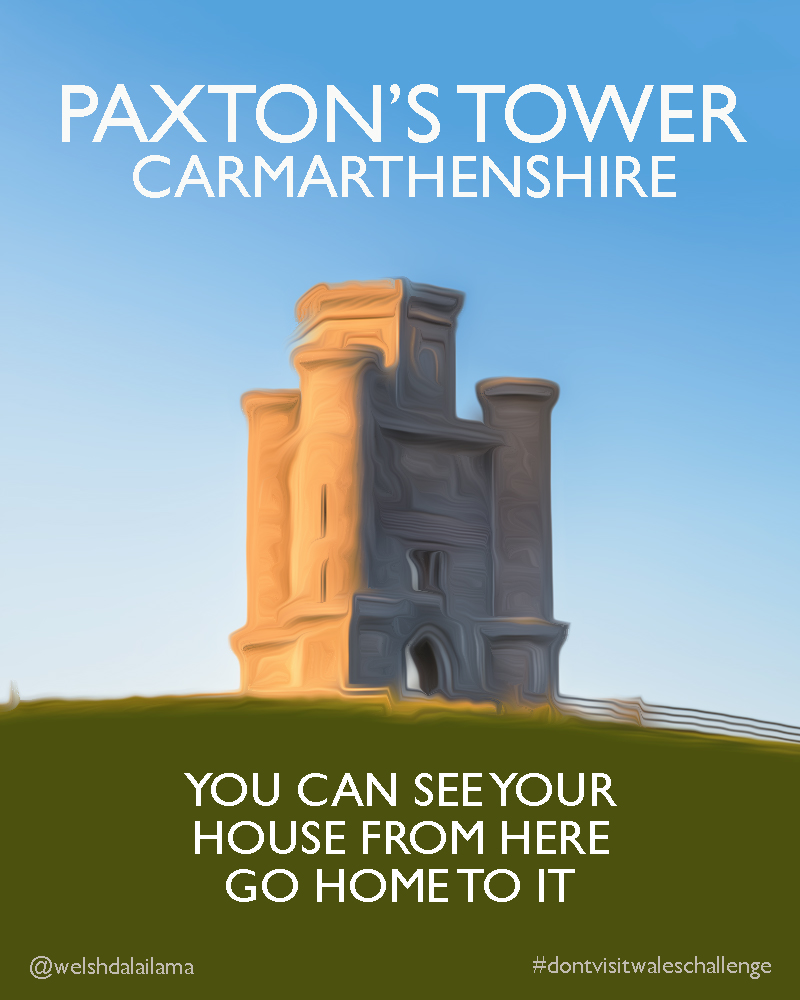 Paxton's Tower don't travel poster 