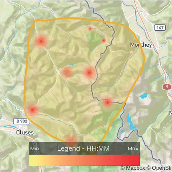 SMART map with hotspots