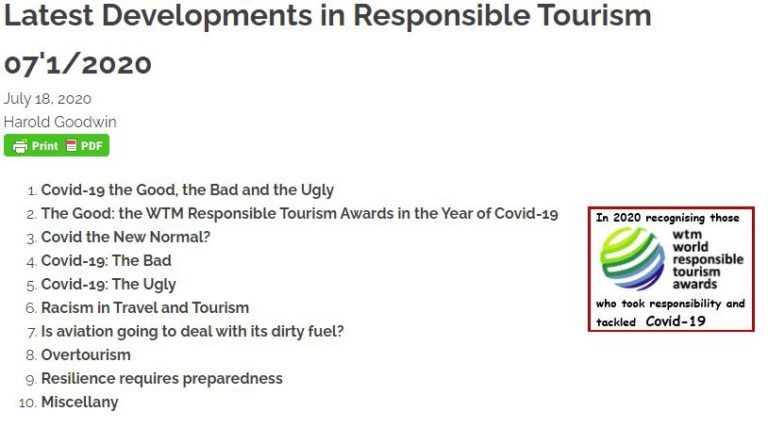 COVID-19, the good, the bad and the ugly | WTM Global Hub
