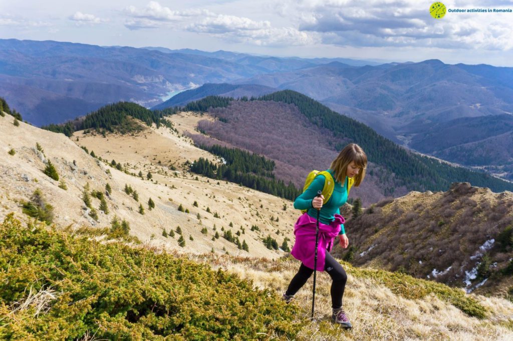 hiking in mountains of Romaina