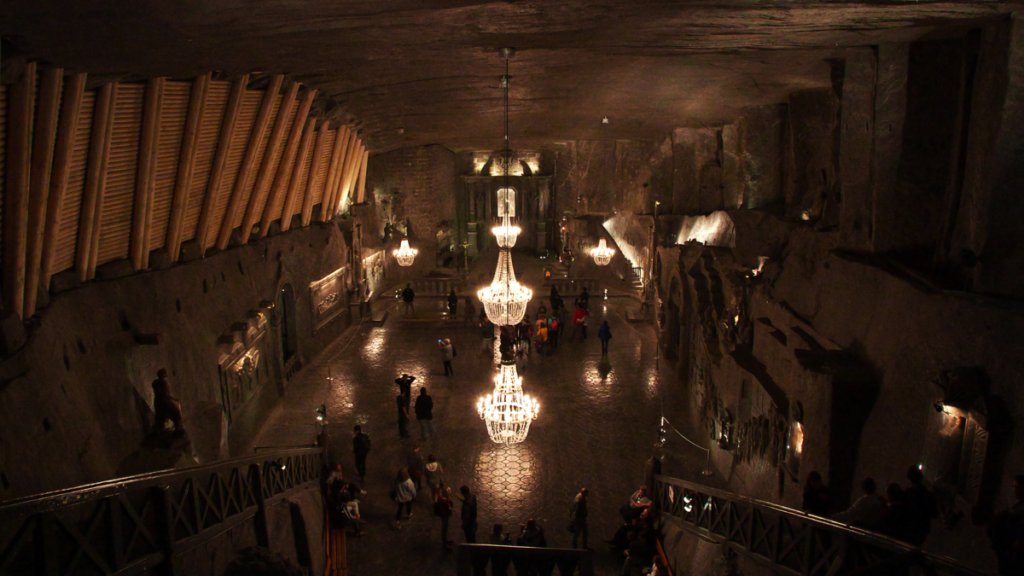 Wieliczka salt mines in Poland