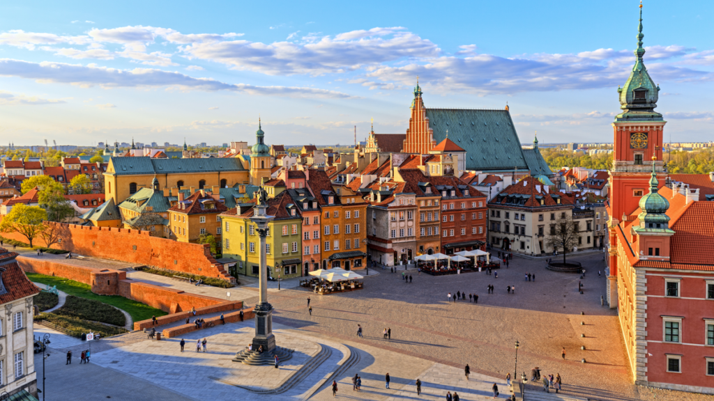 Warsaw city in Poland 